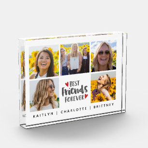 Beste Freunde für immer 5 Fotocollage Block