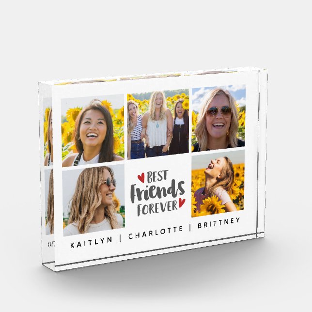 Beste Freunde für immer 5 Fotocollage Block (Links)