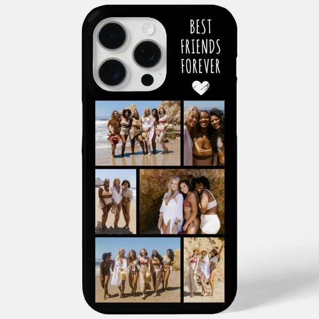 Beste Freunde für immer 6 Foto Schwarz Case-Mate iPhone Hülle (Rückseite)