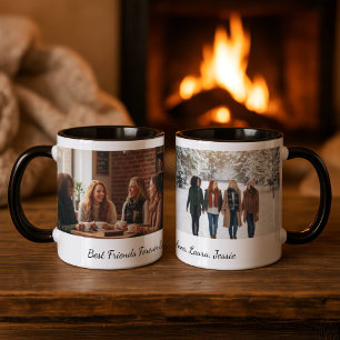 Beste Freunde für immer Benutzerdefiniertes Foto P Tasse