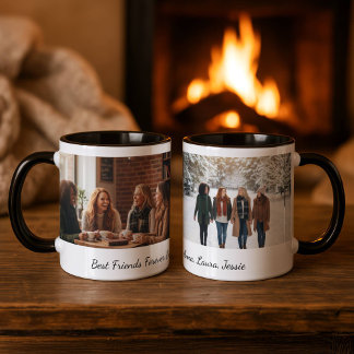 Beste Freunde für immer Benutzerdefiniertes Foto P Tasse