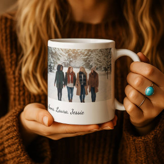 Beste Freunde für immer Benutzerdefiniertes Foto P Tasse