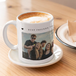 Beste Freunde für immer BFF 2 Foto personalisiert Kaffeetasse