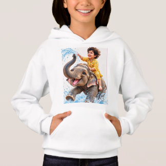 BESTE FREUNDE FÜR IMMER ELEFANT & KIND KIDS HOODIE