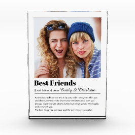 Beste Freunde für immer Foto Block, Bestie Anzeige