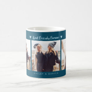 Beste Freunde für immer Foto Multi Foto Türkis Kaffeetasse