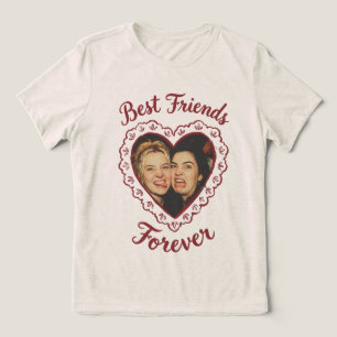 Beste Freunde für immer Foto-Vorlage Tri-Blend Shirt