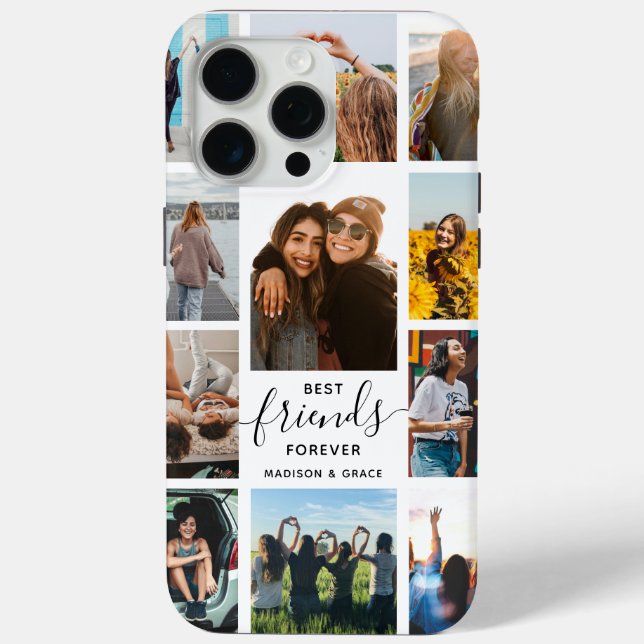 Beste Freunde für immer FotoCollage Case-Mate iPhone Hülle (Rückseite)