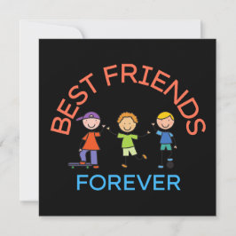 BESTE FREUNDE FÜR IMMER, FREUNDSCHAFT, FREUNDESTAG EINLADUNG