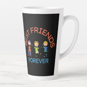 BESTE FREUNDE FÜR IMMER, FREUNDSCHAFT, FREUNDESTAG MILCHTASSE