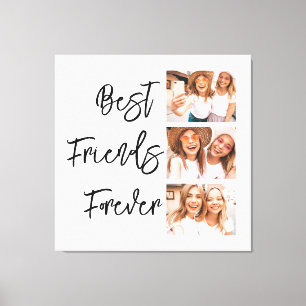 Beste Freunde für immer Freundschaft Geschenk Foto Leinwanddruck