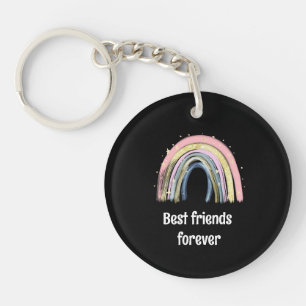 Beste Freunde für immer gold Regenbogen Sterne  Schlüsselanhänger