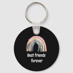 Beste Freunde für immer goldene Regenbogensterne Schlüsselanhänger