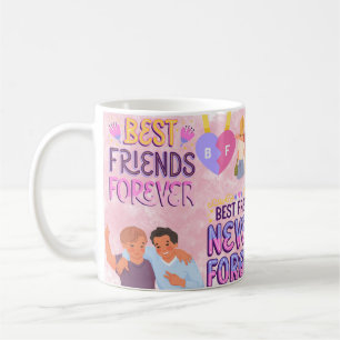 Beste Freunde für immer. Herzliche Freundschaftsfe Kaffeetasse