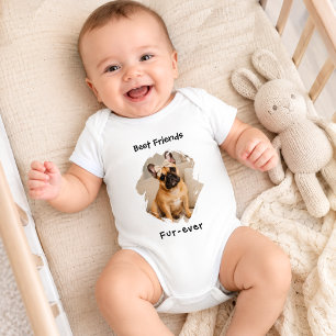 Beste Freunde für immer Hund Foto Baby Strampler