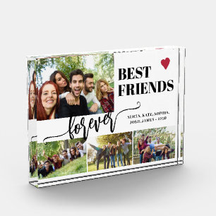 Beste Freunde für immer mit benutzerdefinierten Na Fotoblock