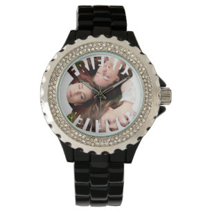 Beste Freunde für immer personalisiertes Foto Armbanduhr