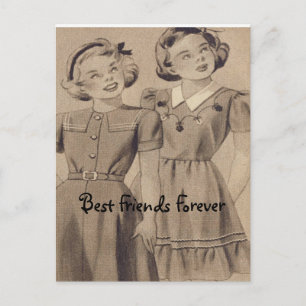 Beste Freunde für immer Postkarte