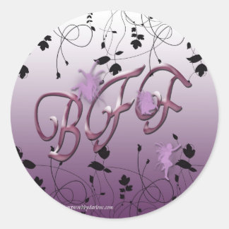 Beste Freunde für immer Runder Aufkleber