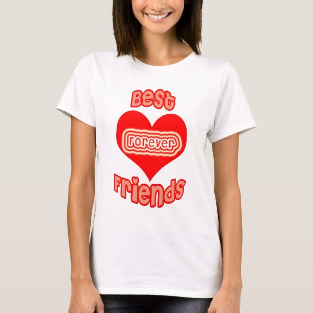 Beste Freunde für immer T-Shirt (Vorderseite)