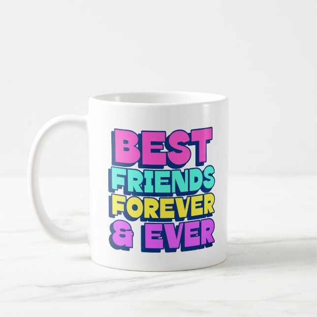 Beste Freunde für immer und ewig Kaffeetasse (Links)