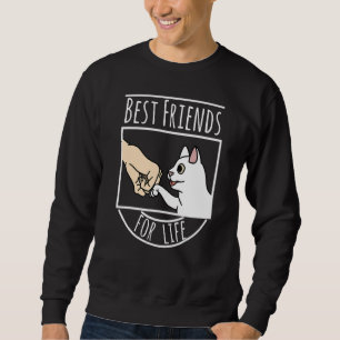 Beste Freunde fürs Leben Weiße Katzen-Pet Sweatshirt
