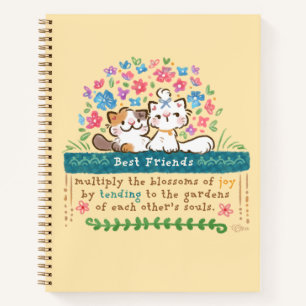 Beste Freunde-Gärten - Paisley & Mignon Katzen Notizbuch