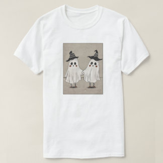 Beste Freunde Geister halten Hände Süße Hexenhüte T-Shirt