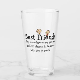 Beste Freunde Glas