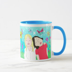 Beste Freunde immer Volkskunst Tasse