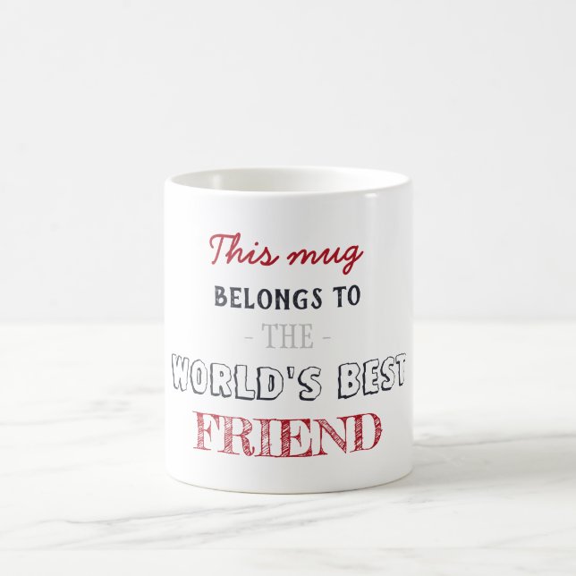 Beste Freunde Kaffeetasse (Mittel)