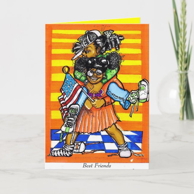 Beste Freunde Karte (Vorderseite)