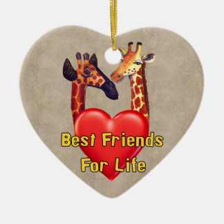 Beste Freunde Keramik Ornament