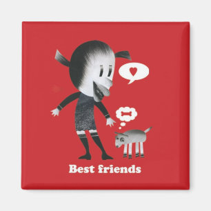 Beste Freunde Magnet
