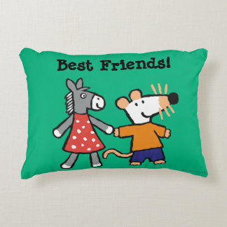 Beste Freunde Maisy und Dotty Griff-Hände Dekokissen