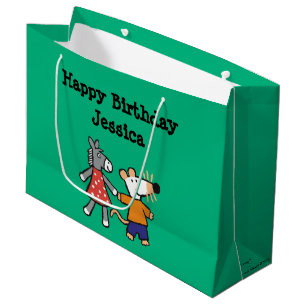 Beste Freunde Maisy und Dotty Griff-Hände Große Geschenktüte