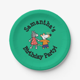 Beste Freunde Maisy und Dotty Griff-Hände Pappteller