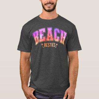 Beste Freunde Matching Beach Gefärbte Krawatte Bes T-Shirt