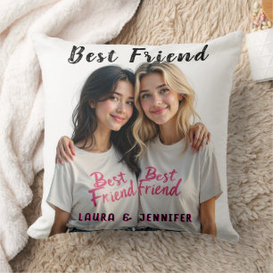 Beste Freunde mit inspirierendem Zitat Kissen