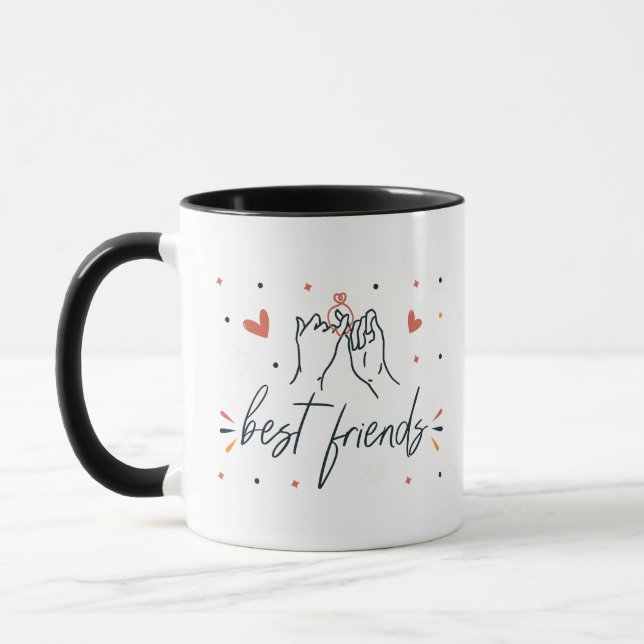 Beste Freunde mit Tasse (Links)