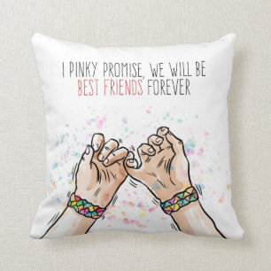 Beste Freunde Pinky-Versprechen  Kissen