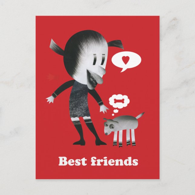 Beste Freunde Postkarte (Vorderseite)