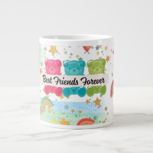 Beste Freunde Regenbogen-Tasse Jumbo-Tasse