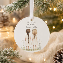 Beste Freunde seit Personalisierter Name Weihnacht Ornament