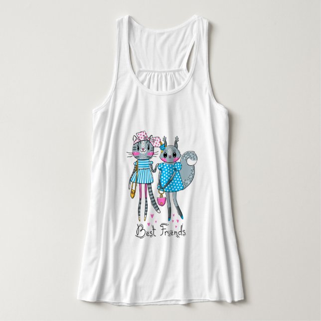 Beste Freunde Tank Top (Design Vorderseite)