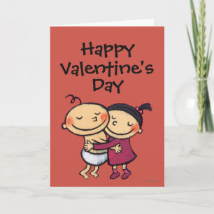 Beste Freunde umarmen Feiertagskarte