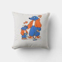 Beste Freunde: Vater-und-Sohn-Blue-Dog-Duo ( Orang