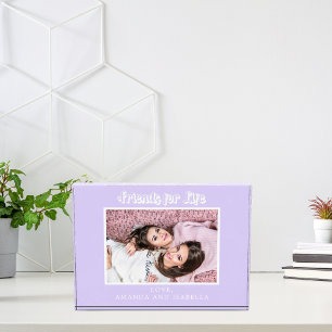 Beste Freunde violette BESTE FREUNDIN Foto-Namen Fotoblock