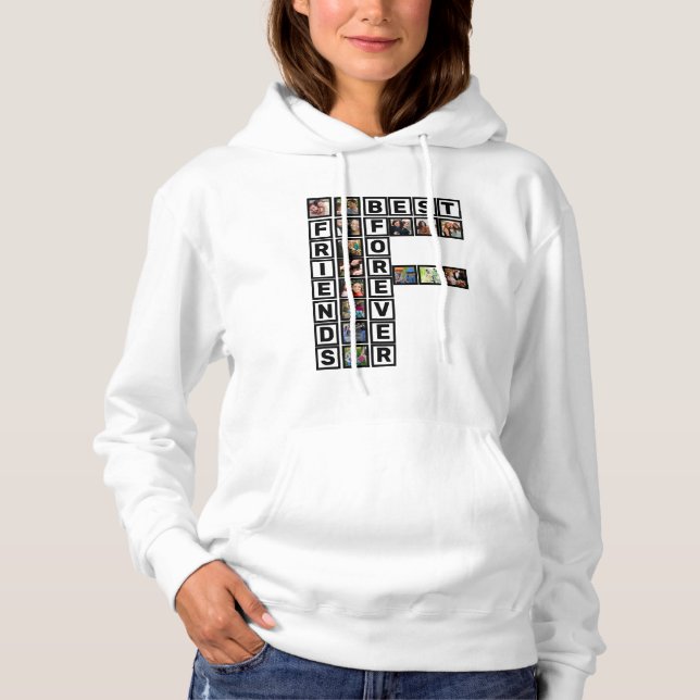 BESTE FREUNDIN Best Friends Forever 15 Collage Tem Hoodie (Vorderseite)