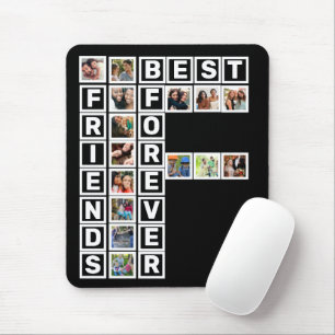 BESTE FREUNDIN Best Friends Forever 15 Collage Tem Mousepad